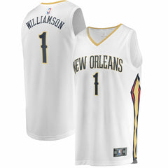 Zion Williamson New Orleans Pelicans Replica Fast Break Jersey White Association Edition - NBA