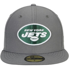 New York Jets New Era Storm 59FIFTY Fitted Hat Graphite | NFL