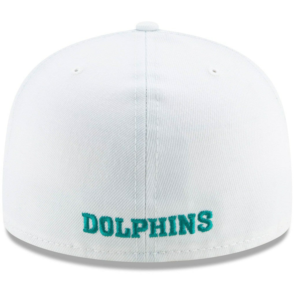 Miami Dolphins New Era Historic Omaha 59FIFTY Fitted Hat White | NFL