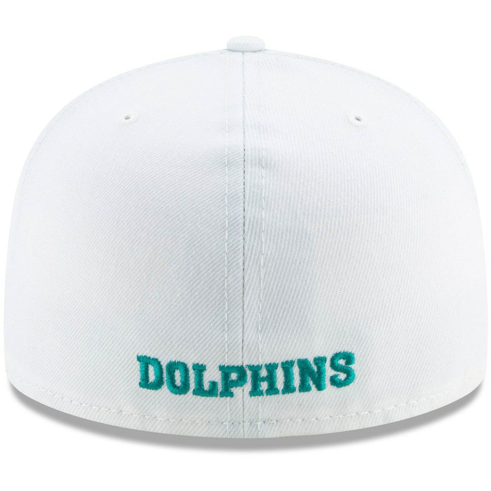 Miami Dolphins New Era Historic Omaha 59FIFTY Fitted Hat White | NFL