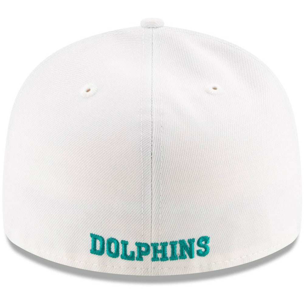 Miami Dolphins New Era Omaha Low Profile 59FIFTY Fitted Hat White | NFL