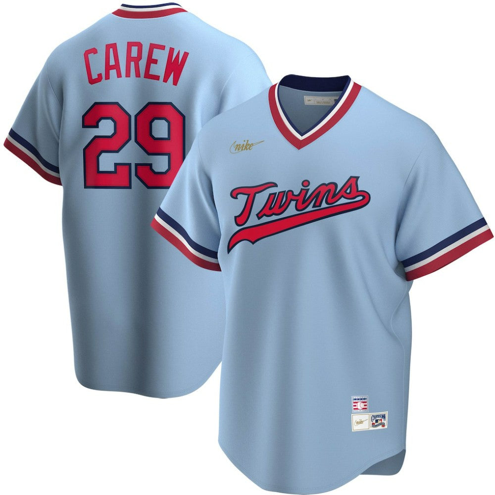 Rod Carew Minnesota Twins Nike Road Cooperstown Collection Player Jersey - MLB