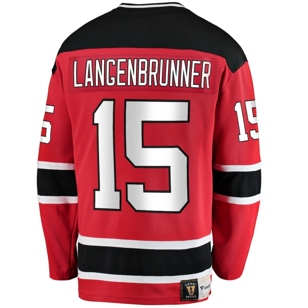 Jamie Langenbrunner New Jersey Devils Fanatics Premier Breakaway Retired Player Jersey - Red - NHL
