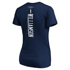 Zion Williamson New Orleans Pelicans Women's 2019 NBA Draft Playmaker Name & Number V-Neck T-Shirt Navy - NBA