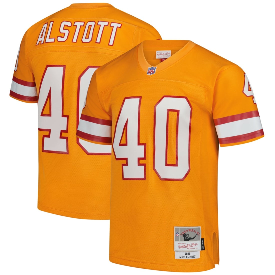 Mike Alstott Tampa Bay Buccaneers Legacy Replica Jersey Orange | Mitchell & Ness