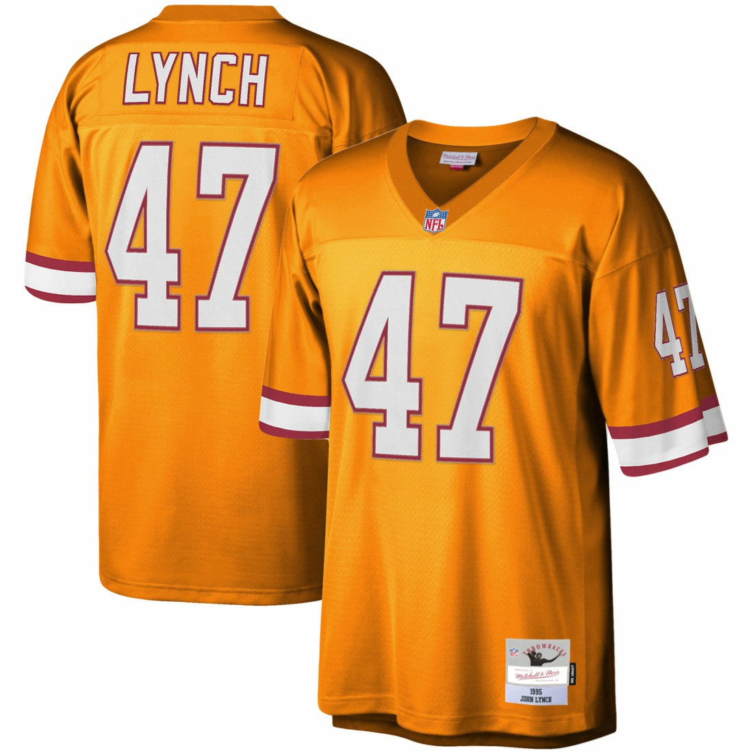 John Lynch Tampa Bay Buccaneers Legacy Replica Jersey Orange | Mitchell & Ness