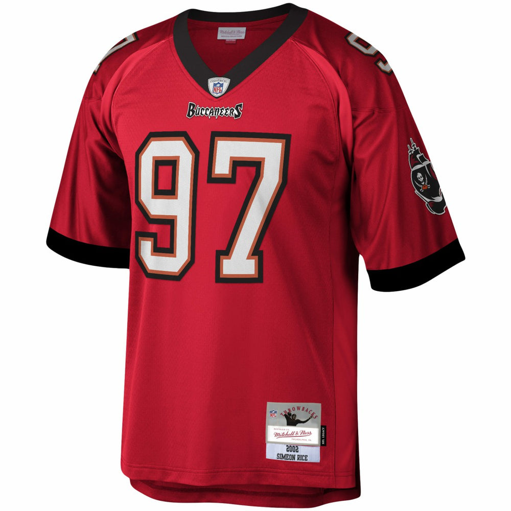 Simeon Rice Tampa Bay Buccaneers Legacy Replica Jersey Red | Mitchell & Ness
