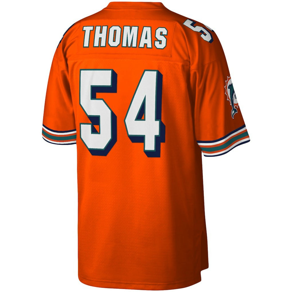 Zach Thomas Miami Dolphins Legacy Replica Jersey Orange | Mitchell & Ness