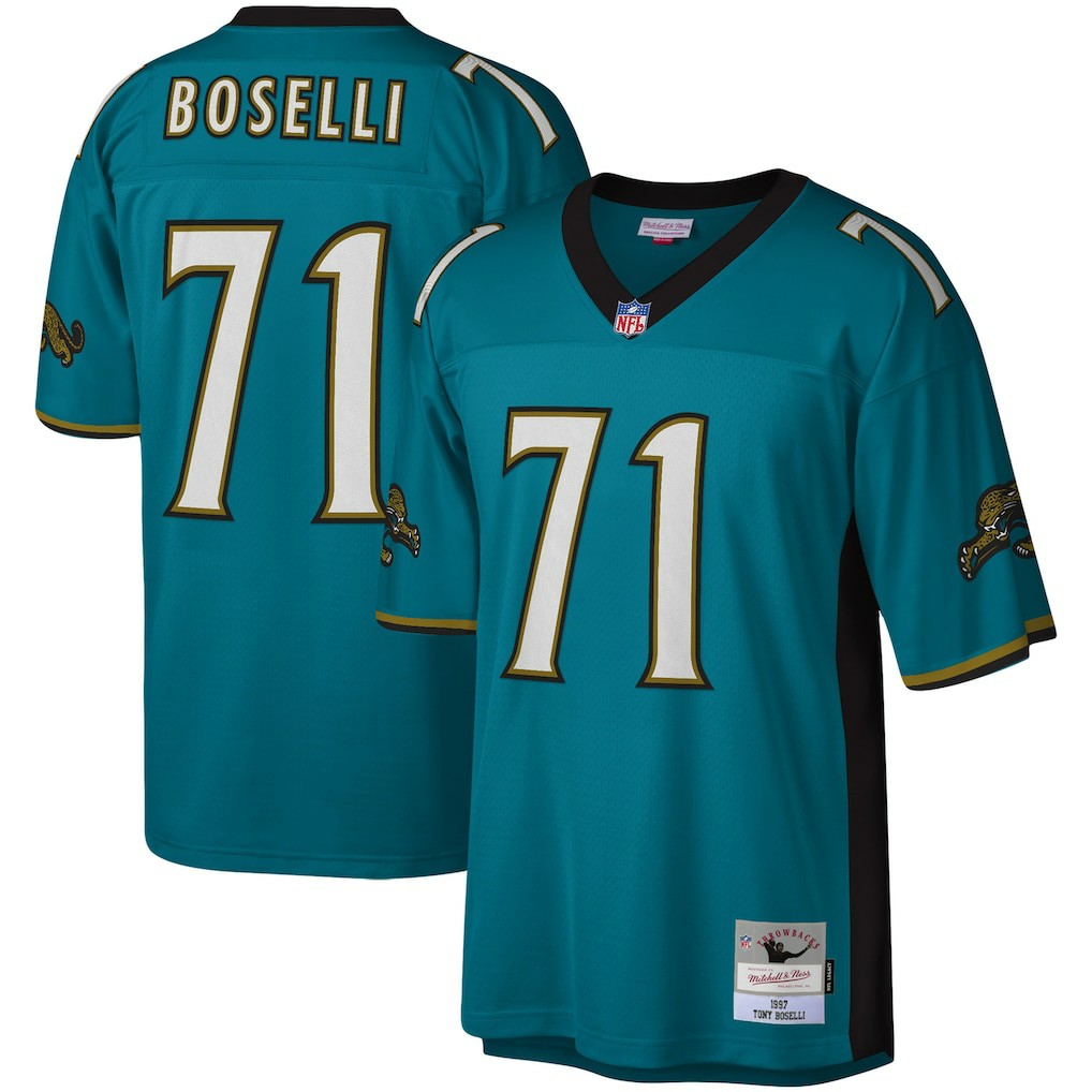 Tony Boselli Jacksonville Jaguars Legacy Replica Jersey Teal | Mitchell & Ness