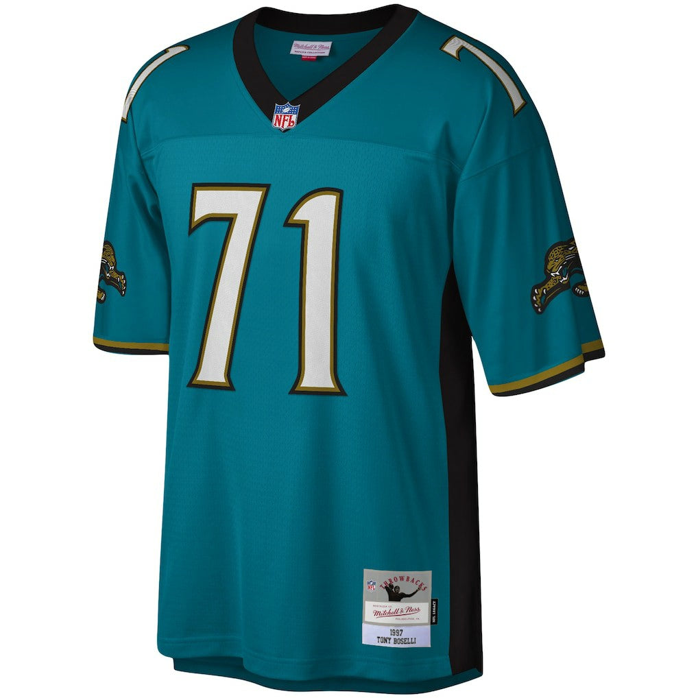 Tony Boselli Jacksonville Jaguars Legacy Replica Jersey Teal | Mitchell & Ness