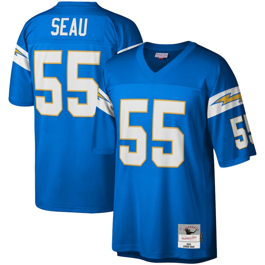 Junior Seau Los Angeles Chargers Legacy Replica Jersey Powder Blue | Mitchell & Ness