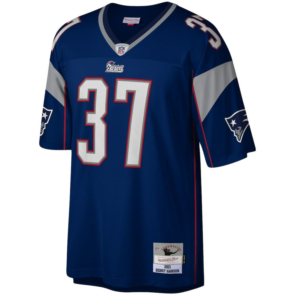 Rodney Harrison New England Patriots Legacy Replica Jersey Navy | Mitchell & Ness