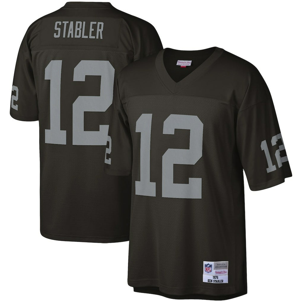 Ken Stabler Las Vegas Raiders Legacy Replica Jersey Black | Mitchell & Ness