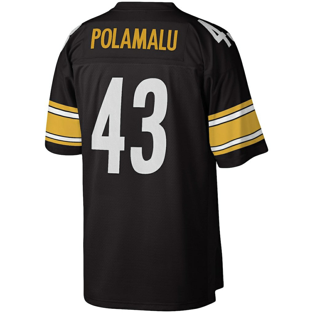 Troy Polamalu Pittsburgh Steelers Legacy Replica Jersey Black | Mitchell & Ness