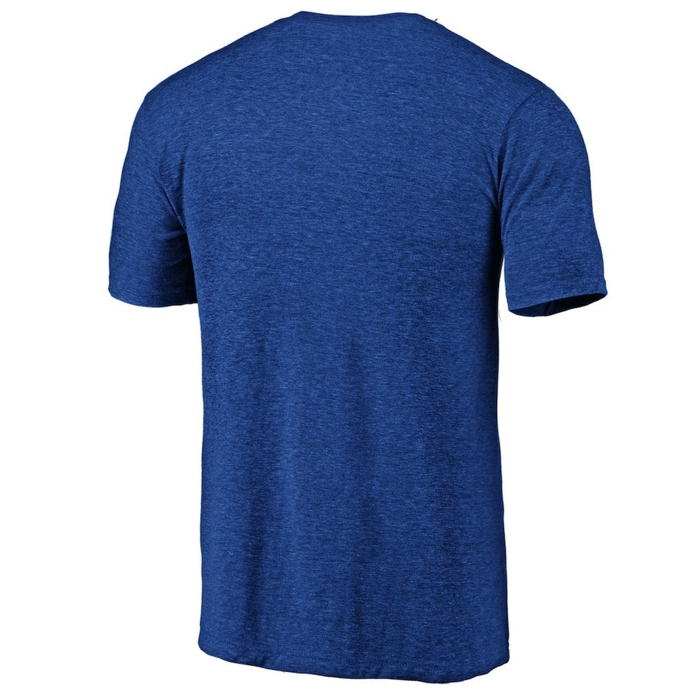 Golden State Warriors Distressed Primary Logo Tri-Blend T-Shirt Royal - NBA