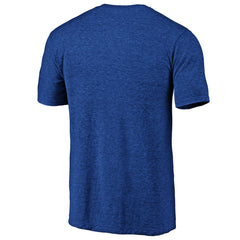 Golden State Warriors Distressed Primary Logo Tri-Blend T-Shirt Royal - NBA