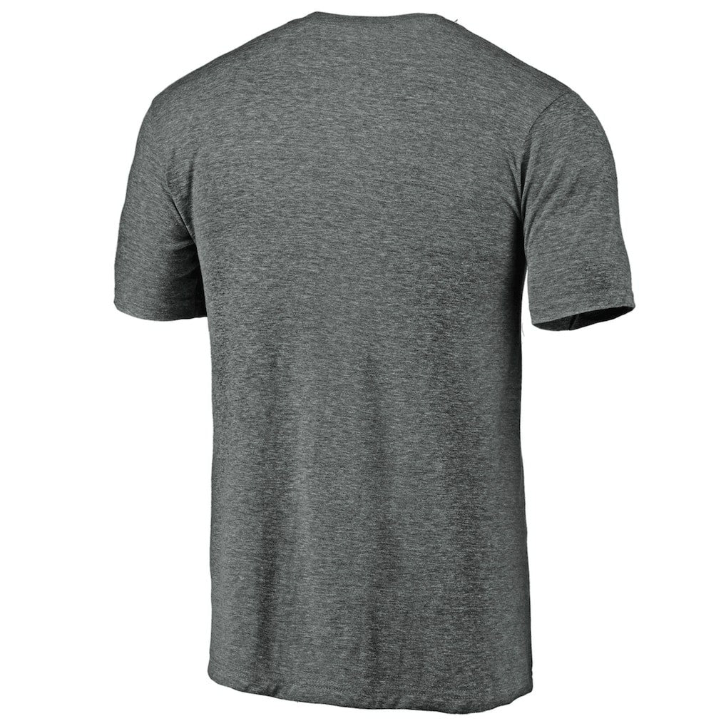 Golden State Warriors Distressed Primary Logo Tri-Blend T-Shirt Gray - NBA