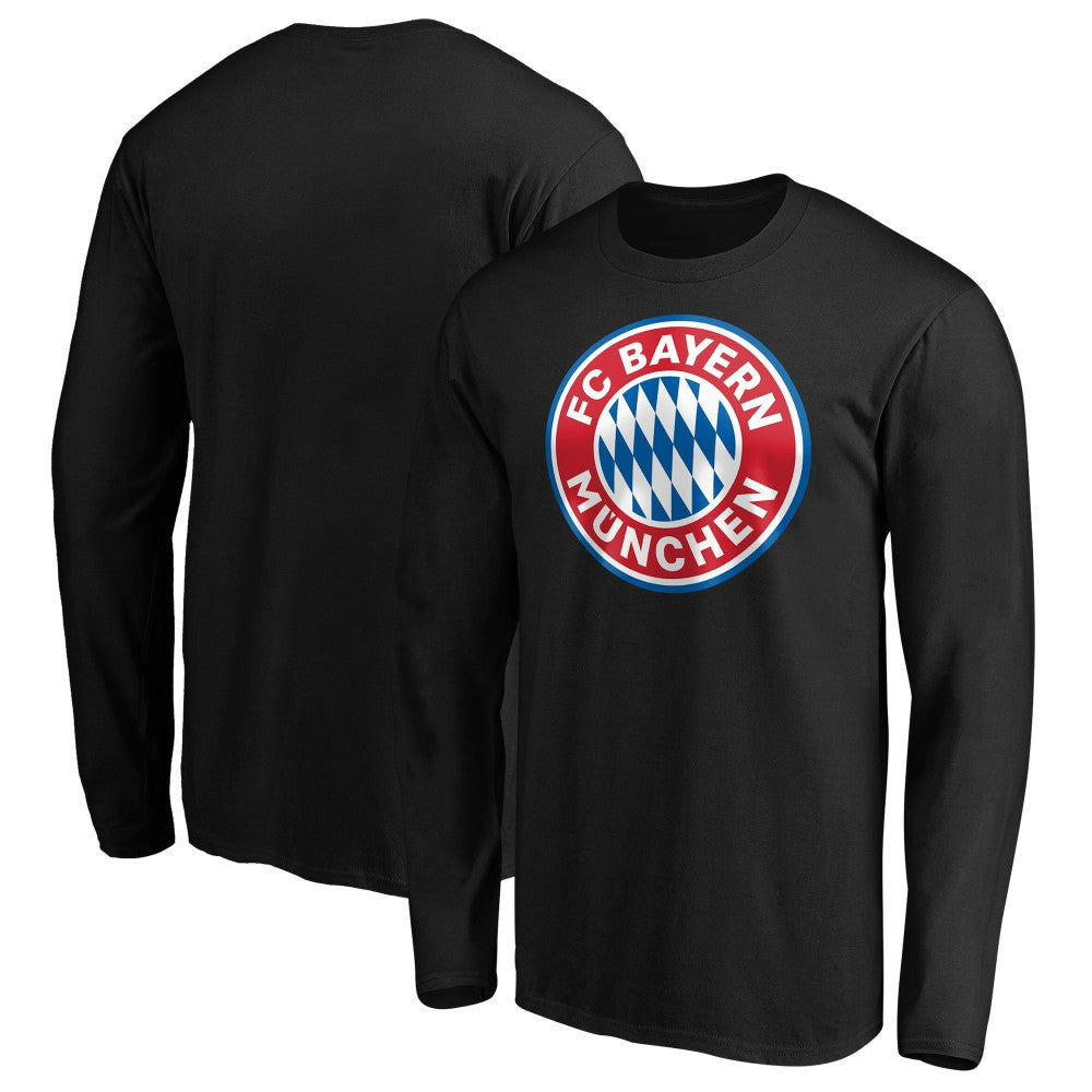 Bayern Munich Logo Long Sleeve T-Shirt Black - FIFA World CUP