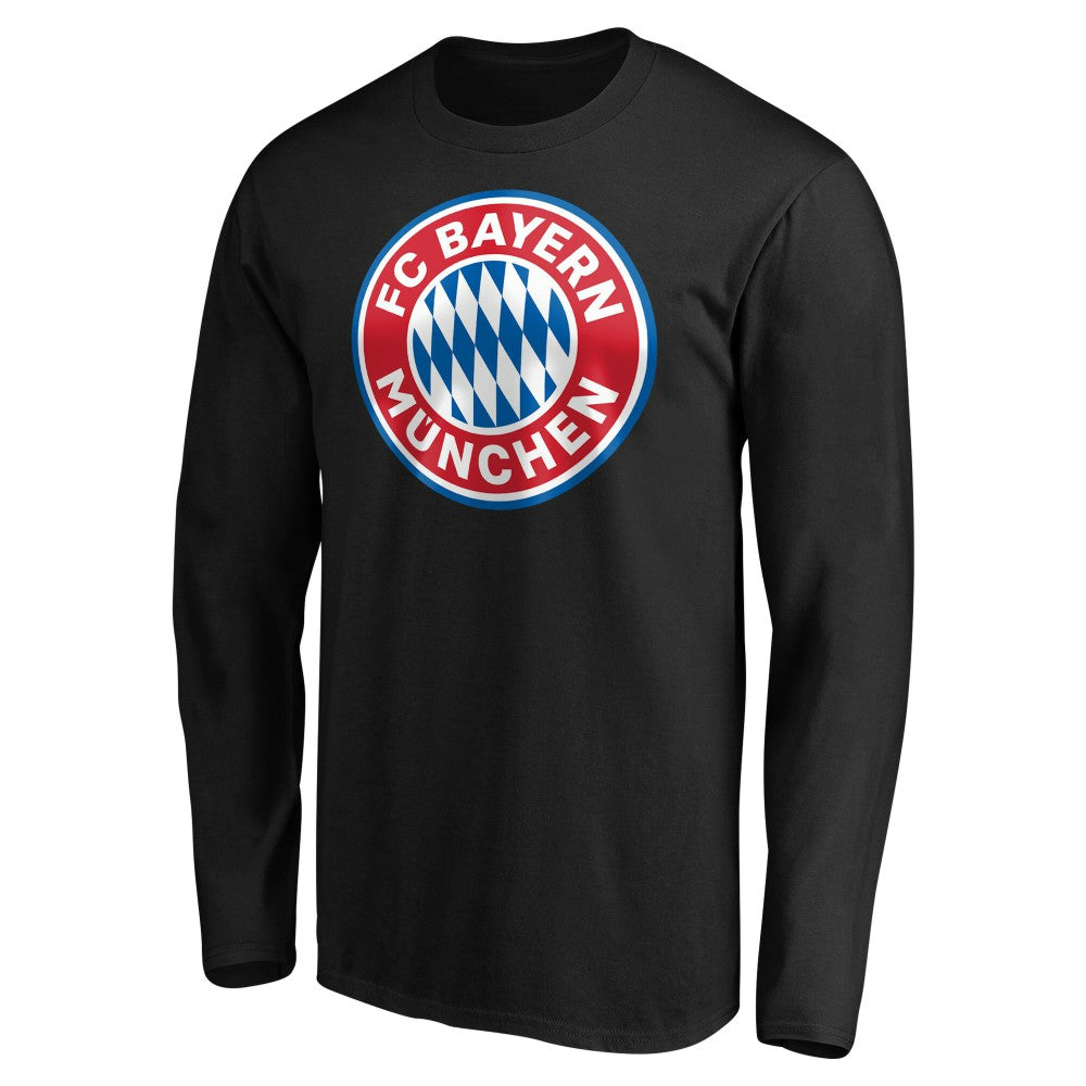Bayern Munich Logo Long Sleeve T-Shirt Black - FIFA World CUP