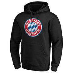 Bayern Munich Logo Pullover Hoodie Black - FIFA World CUP