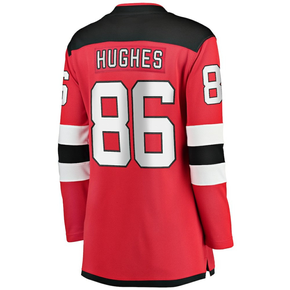 Jack Hughes New Jersey Devils Fanatics Women's Home Breakaway Jersey - Red - NHL