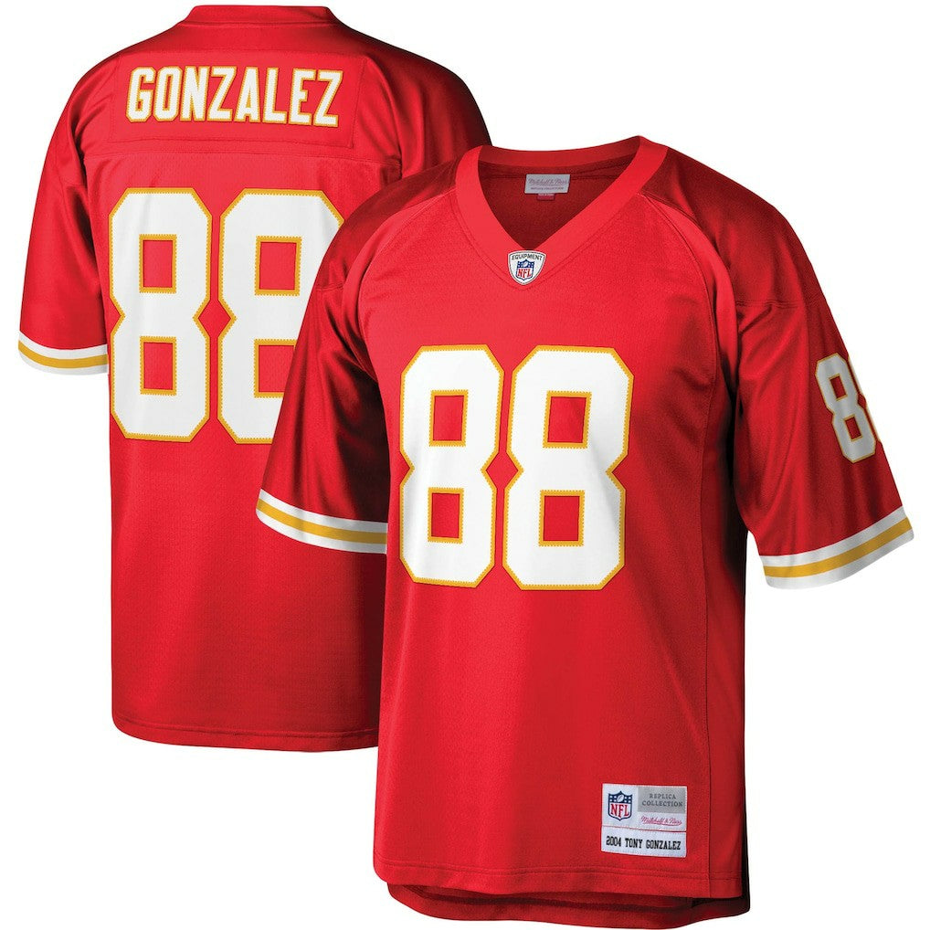 Tony Gonzalez Kansas City Chiefs Legacy Replica Jersey Red | Mitchell & Ness