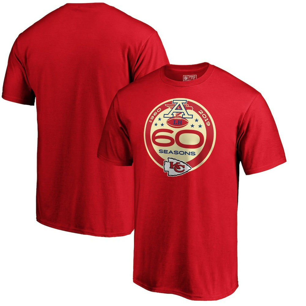 Kansas City Chiefs 60th Season Logo T-Shirt Red | NFL