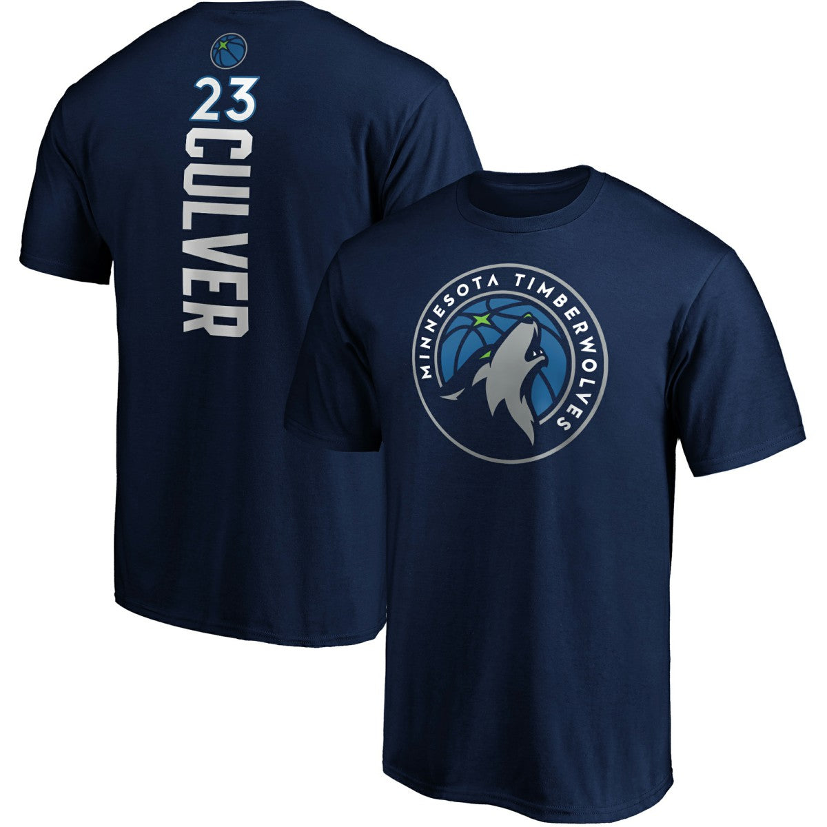 Jarrett Culver Minnesota Timberwolves Playmaker Name & Number Logo T-Shirt Navy - NBA