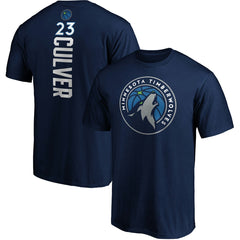 Jarrett Culver Minnesota Timberwolves Playmaker Name & Number Logo T-Shirt Navy - NBA