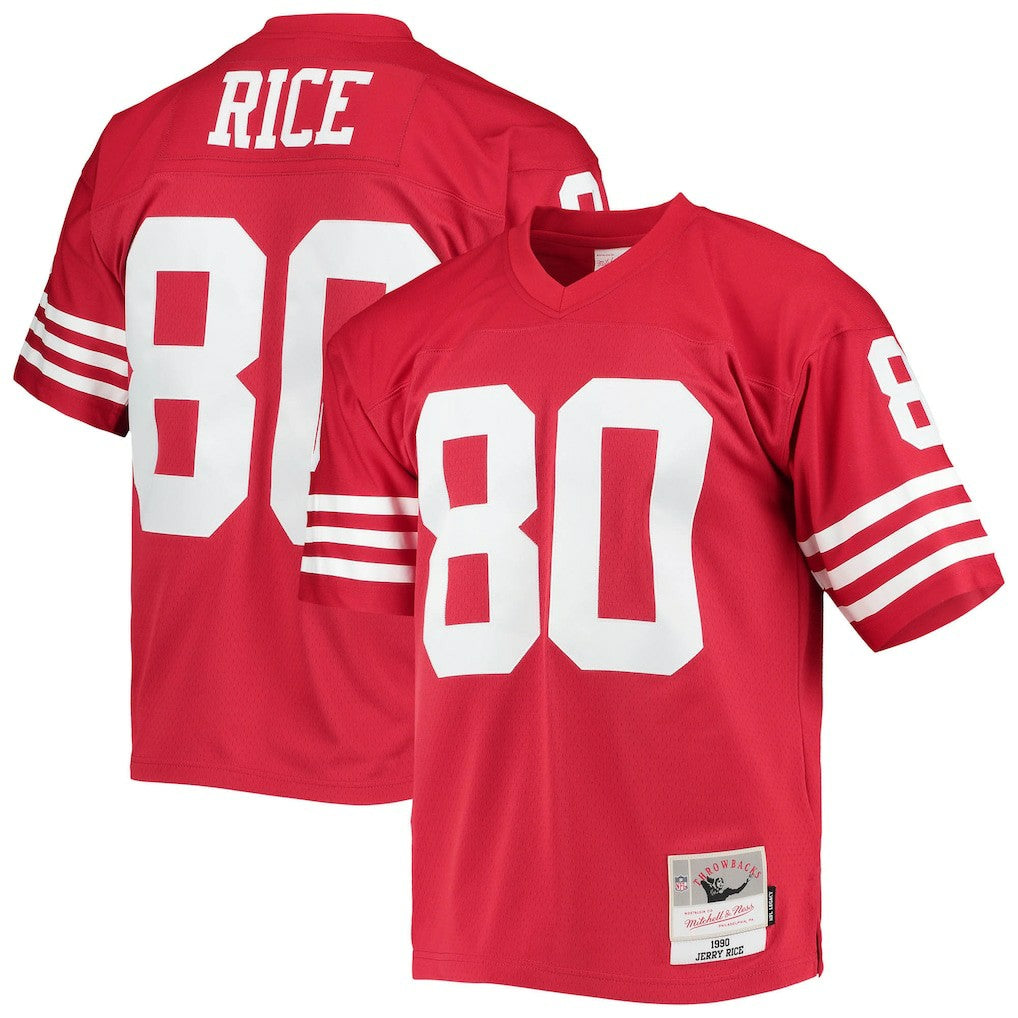 Jerry Rice San Francisco 49ers Legacy Replica Jersey Scarlet | Mitchell & Ness