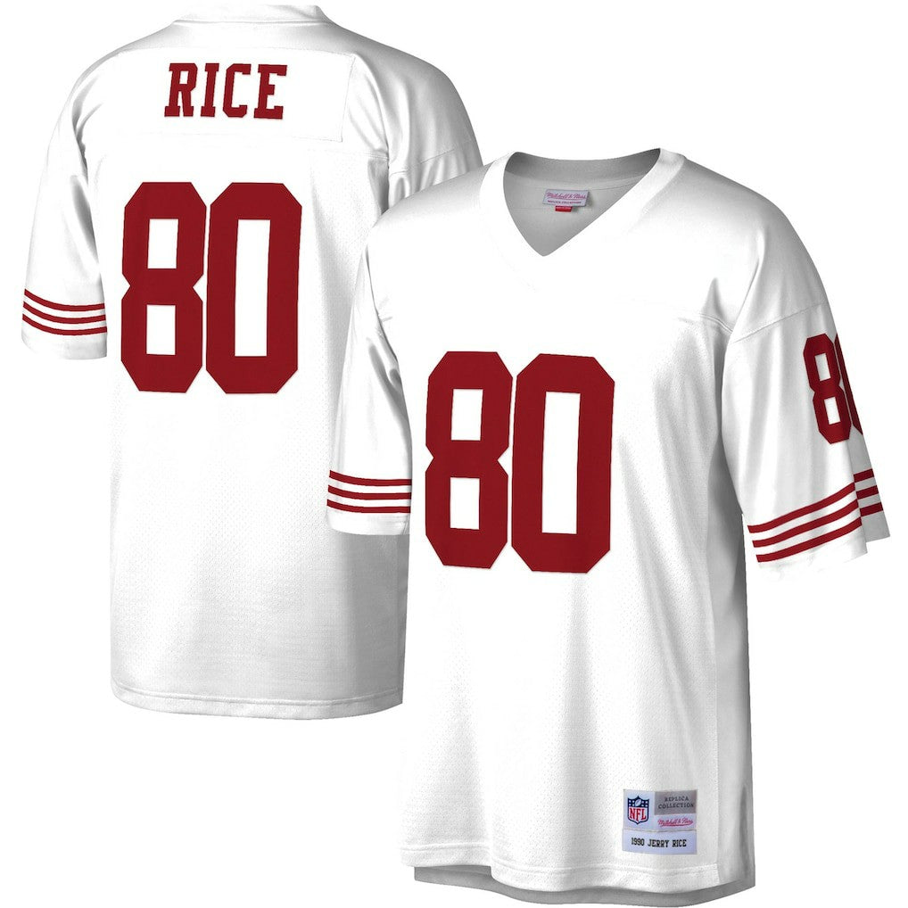 Jerry Rice San Francisco 49ers Legacy Replica Jersey White | Mitchell & Ness