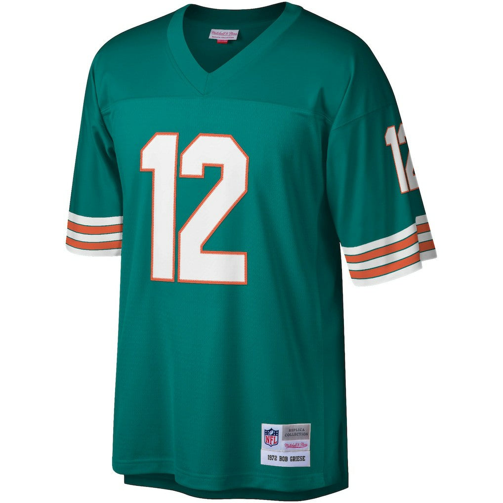 Bob Griese Miami Dolphins Legacy Replica Jersey Aqua | Mitchell & Ness