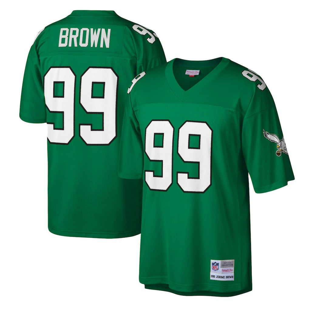 Jerome Brown Philadelphia Eagles Legacy Replica Jersey Kelly Green | Mitchell & Ness