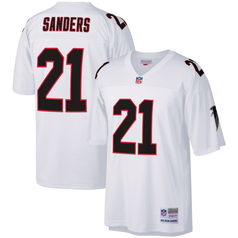 Deion Sanders Atlanta Falcons Legacy Replica Jersey White | Mitchell & Ness