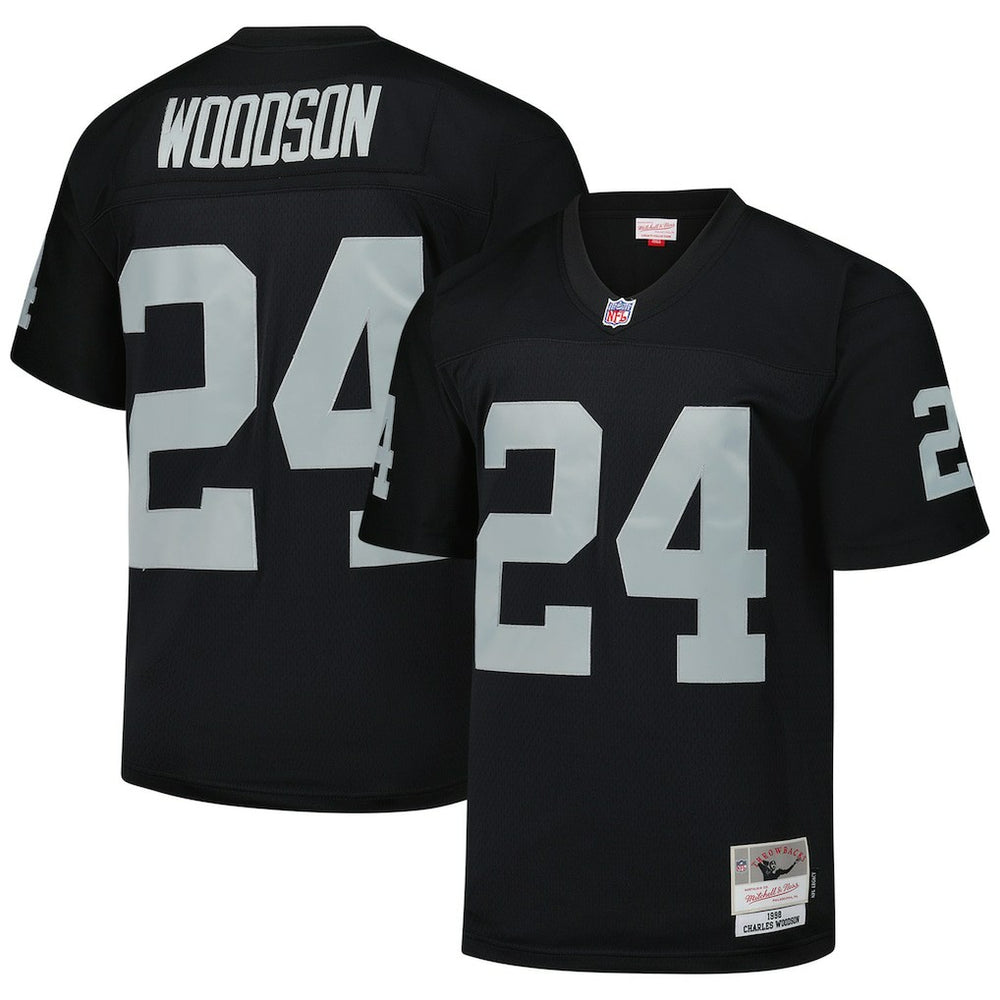 Charles Woodson Las Vegas Raiders Legacy Replica Jersey Black | Mitchell & Ness