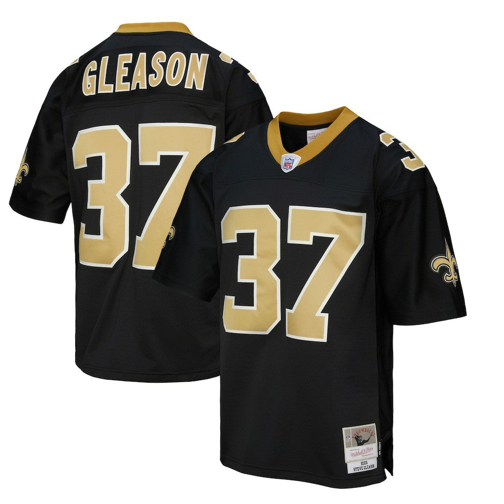 Steve Gleason New Orleans Saints Legacy Replica Jersey Black | Mitchell & Ness
