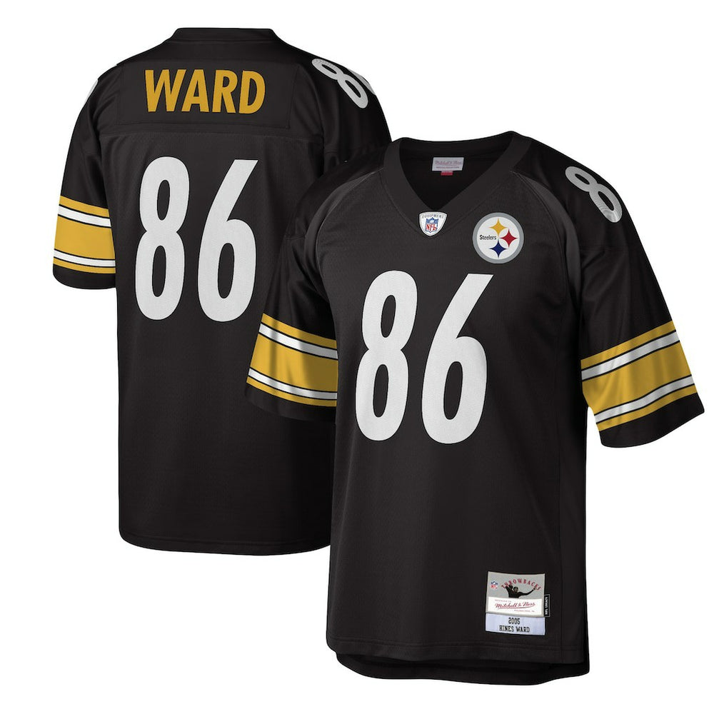 Hines Ward Pittsburgh Steelers Legacy Replica Jersey Black | Mitchell & Ness