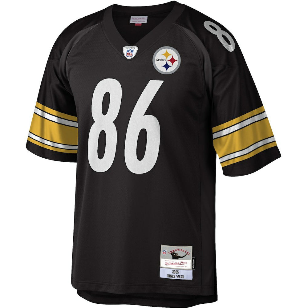 Hines Ward Pittsburgh Steelers Legacy Replica Jersey Black | Mitchell & Ness