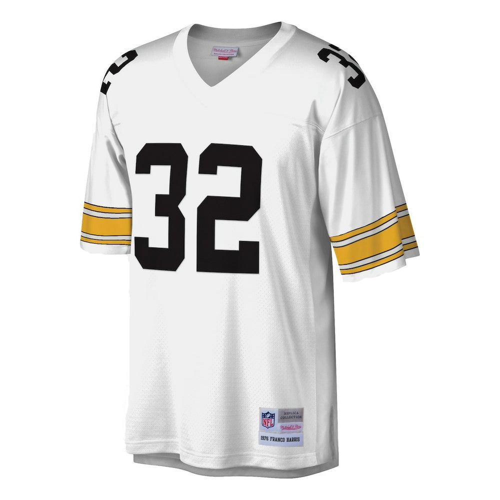 Franco Harris Pittsburgh Steelers Legacy Replica Jersey White | Mitchell & Ness