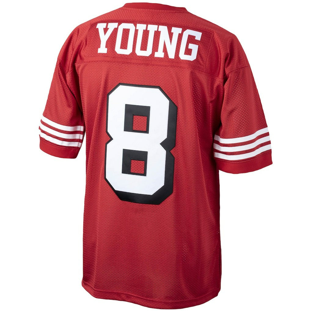 Steve Young San Francisco 49ers 1994 Authentic Throwback Retired Player Jersey Scarlet | Mitchell & Ness