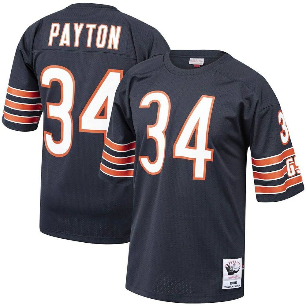 Walter Payton Chicago Bears 1985 Authentic Throwback Retired Player Jersey Navy | Mitchell & Ness
