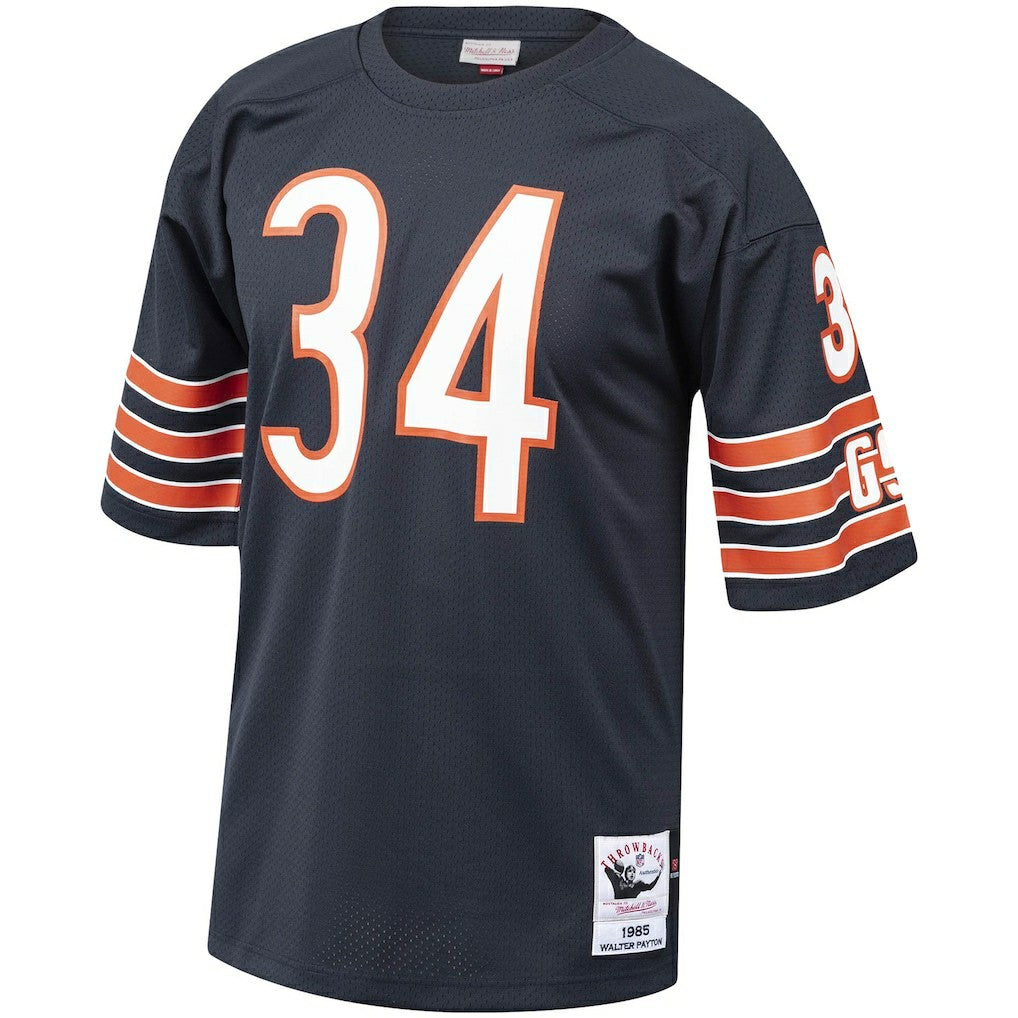 Walter Payton Chicago Bears 1985 Authentic Throwback Retired Player Jersey Navy | Mitchell & Ness