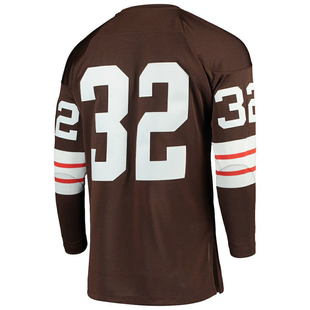 Jim Brown Cleveland Browns 1964 Authentic Throwback Retired Player Jersey Brown | Mitchell & Ness