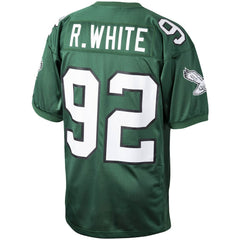 Reggie White Philadelphia Eagles Authentic Throwback Retired Player Jersey Green | Mitchell & Ness