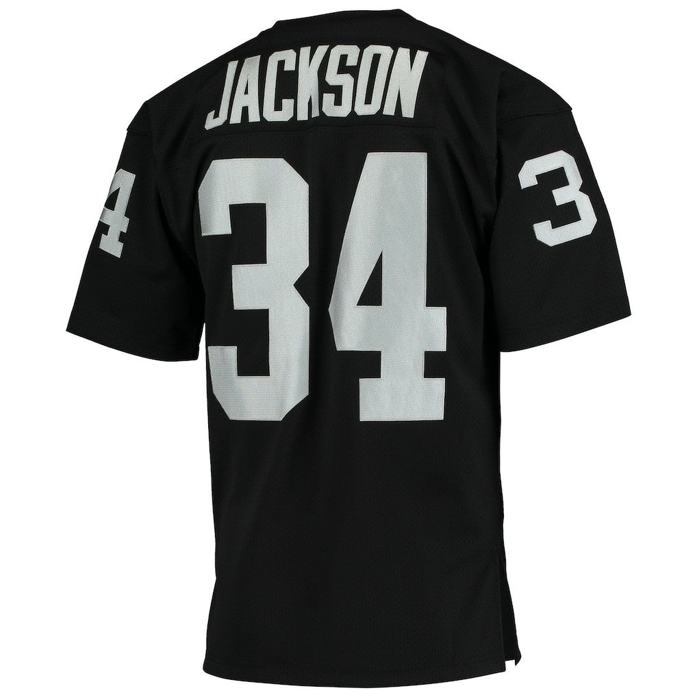 Bo Jackson Las Vegas Raiders 1990 Authentic Throwback Retired Player Jersey Black | Mitchell & Ness