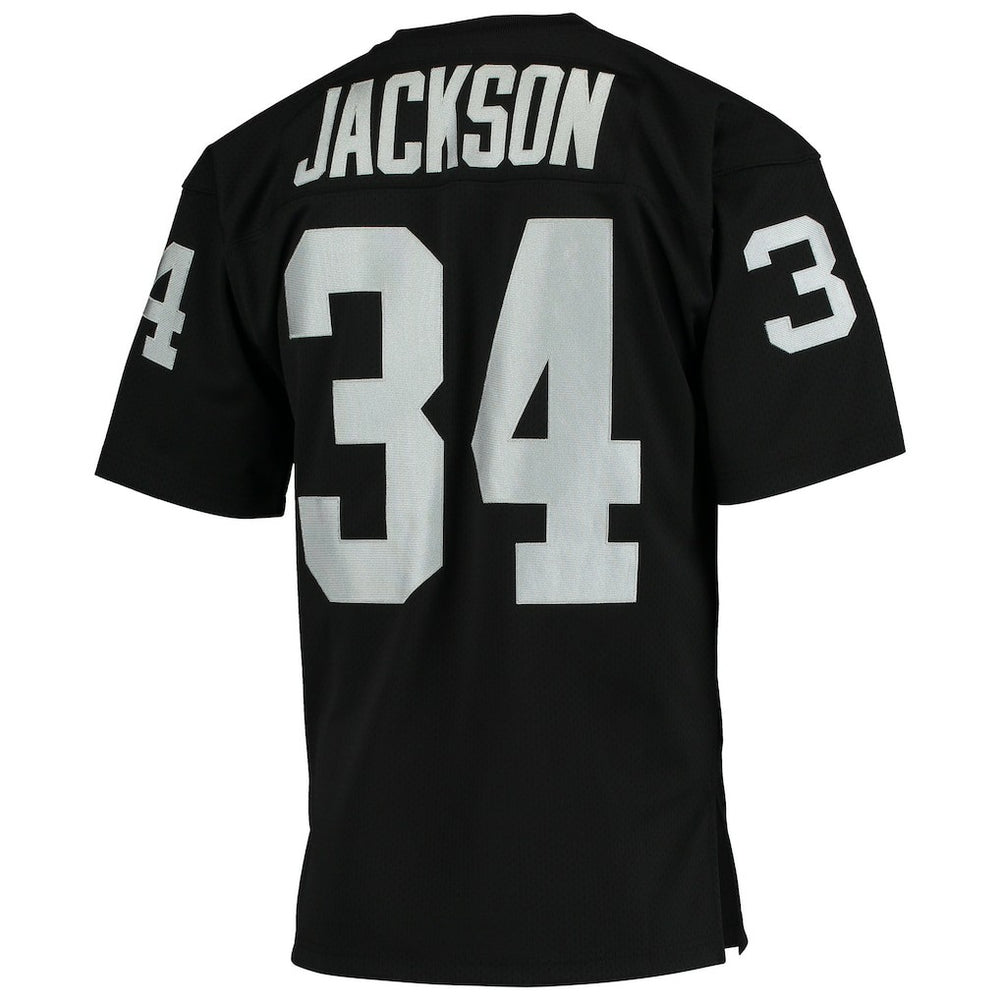 Bo Jackson Las Vegas Raiders 1990 Authentic Throwback Retired Player Jersey Black | Mitchell & Ness