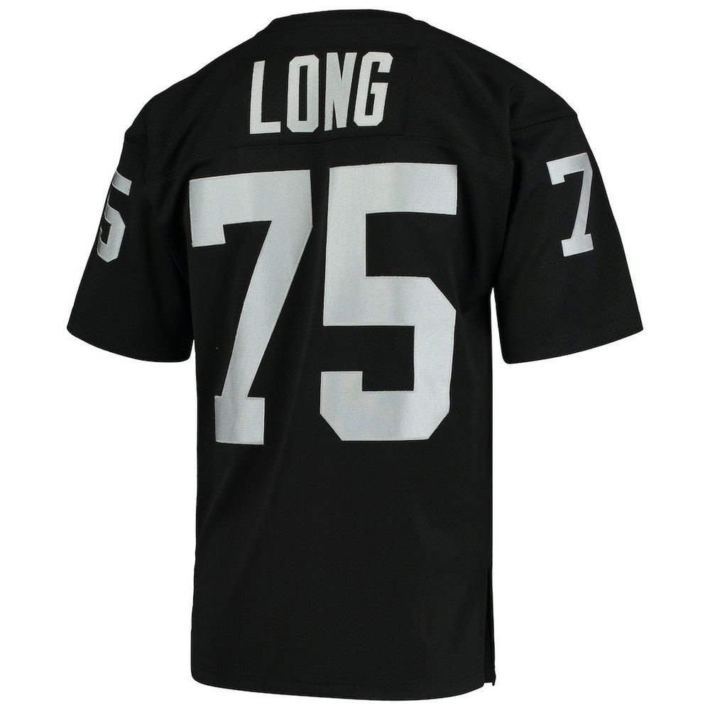 Howie Long Las Vegas Raiders 1983 Authentic Throwback Retired Player Jersey Black | Mitchell & Ness