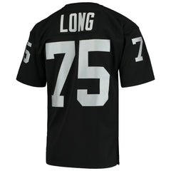 Howie Long Las Vegas Raiders 1983 Authentic Throwback Retired Player Jersey Black | Mitchell & Ness