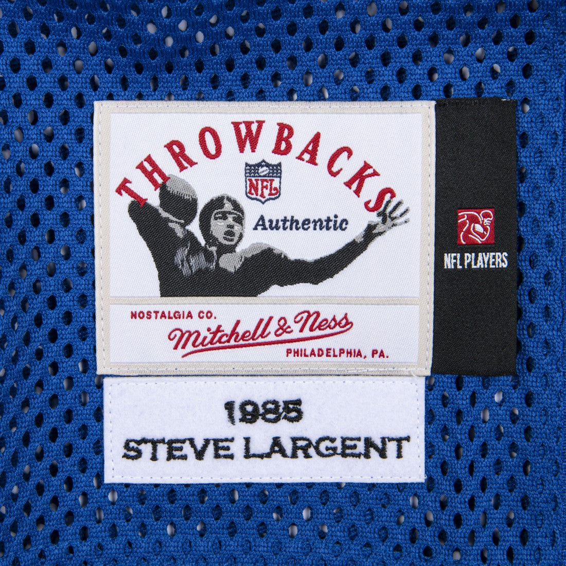 Steve Largent Seattle Seahawks 1985 Authentic Throwback Retired Player Jersey Royal | Mitchell & Ness