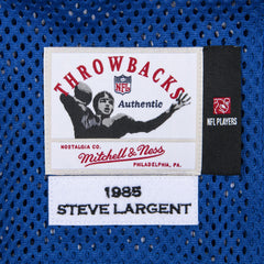 Steve Largent Seattle Seahawks 1985 Authentic Throwback Retired Player Jersey Royal | Mitchell & Ness